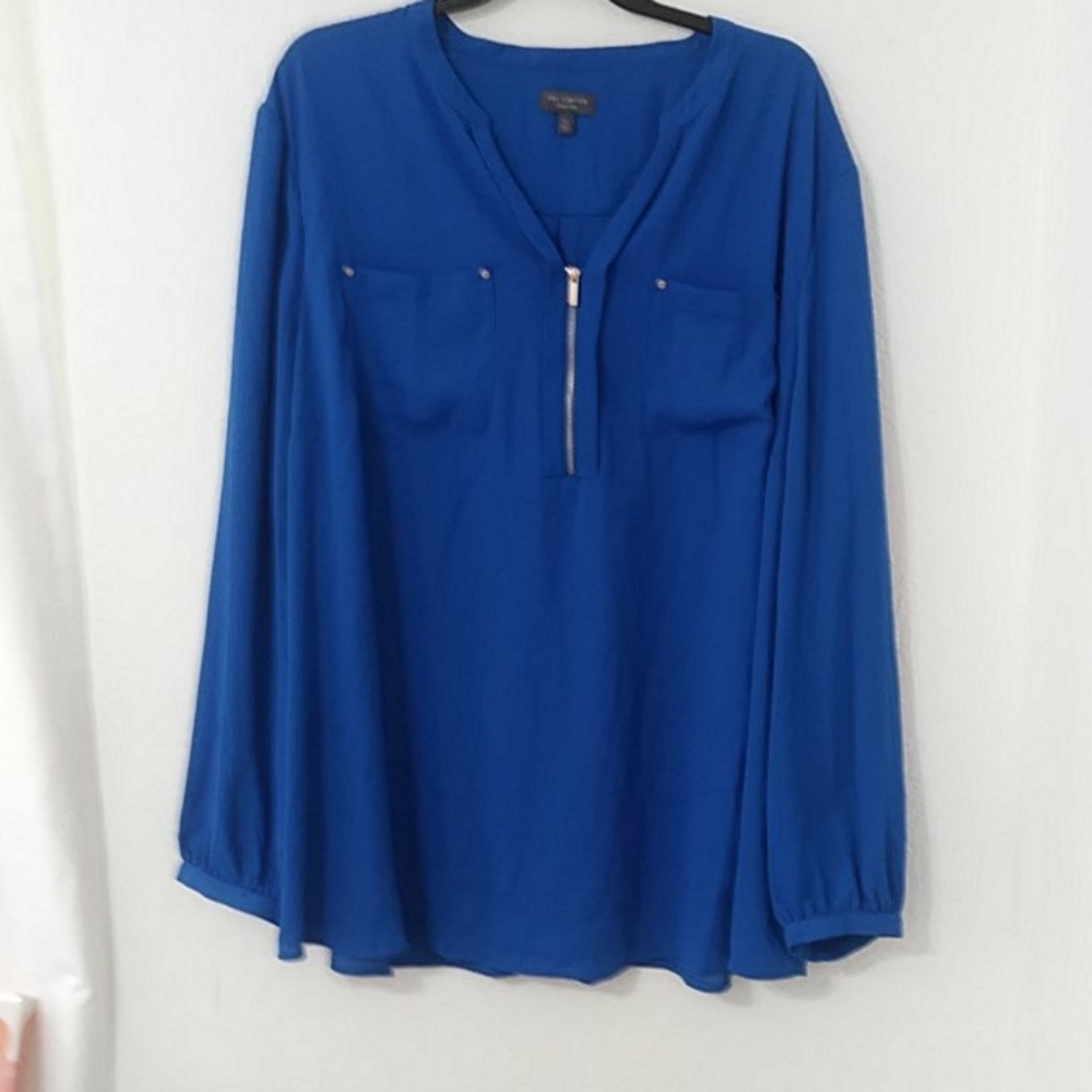 Navy blue blouse
